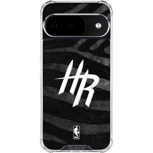 NBA Houston Rockets Black Animal Print Google Pixel 10 Clear Case